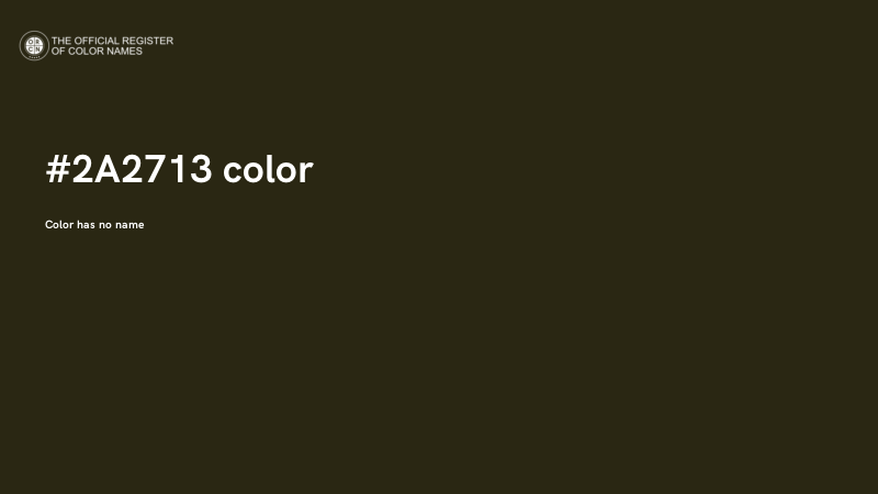 #2A2713 color image