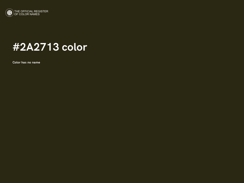 #2A2713 color image