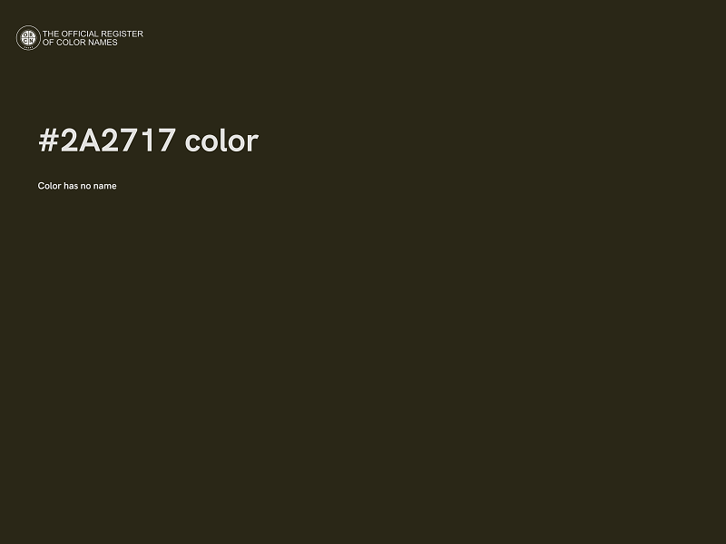 #2A2717 color image