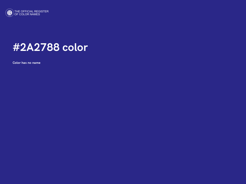 #2A2788 color image