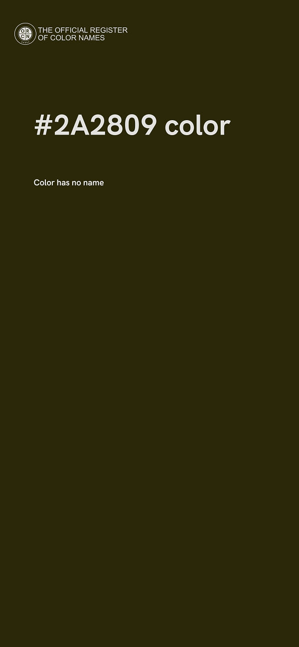 #2A2809 color image