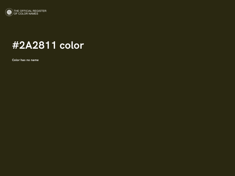 #2A2811 color image