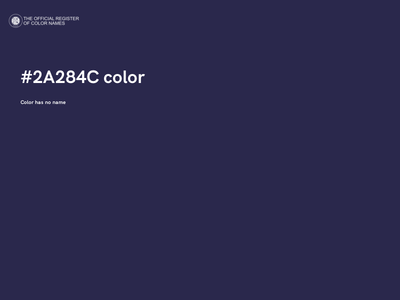 #2A284C color image