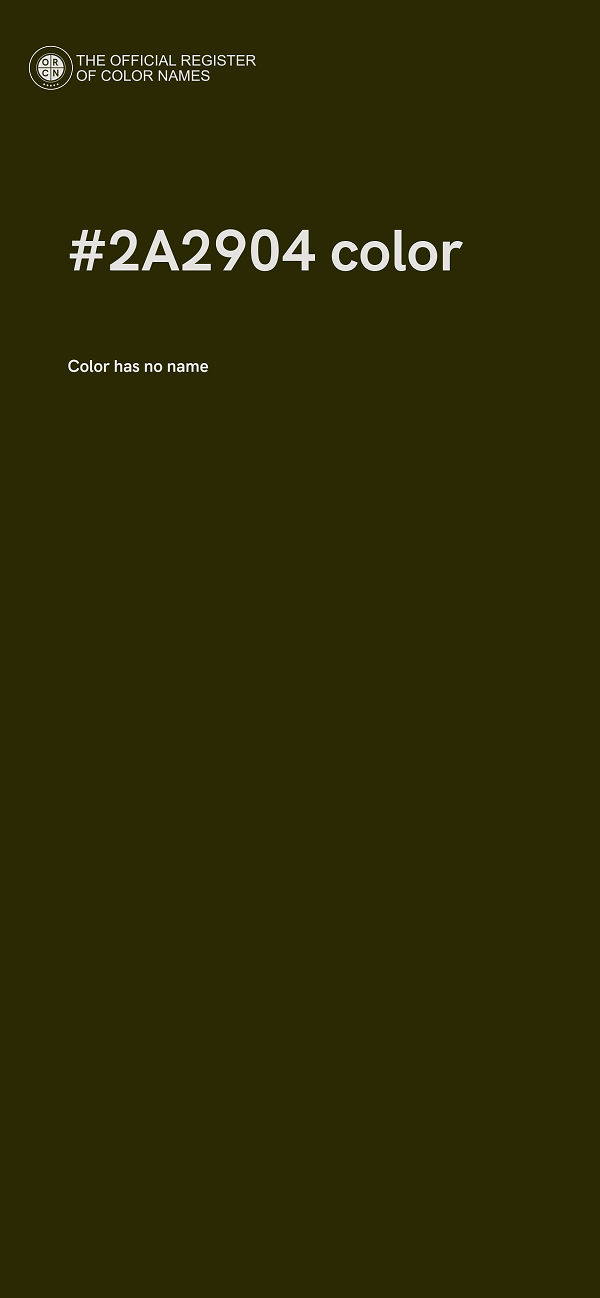 #2A2904 color image