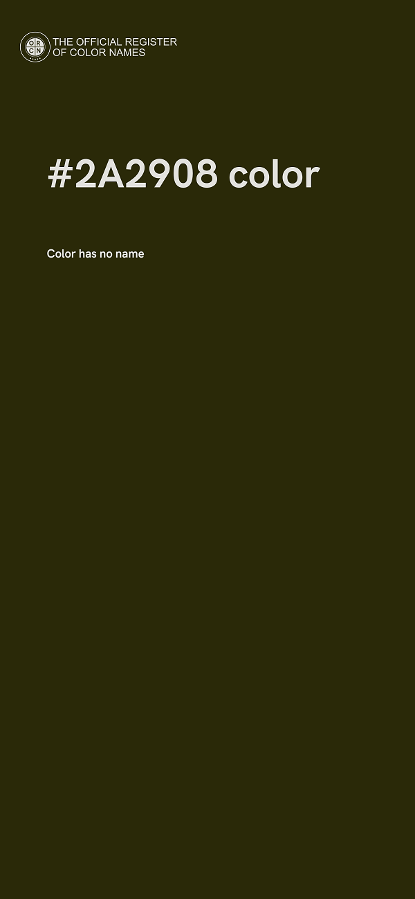 #2A2908 color image