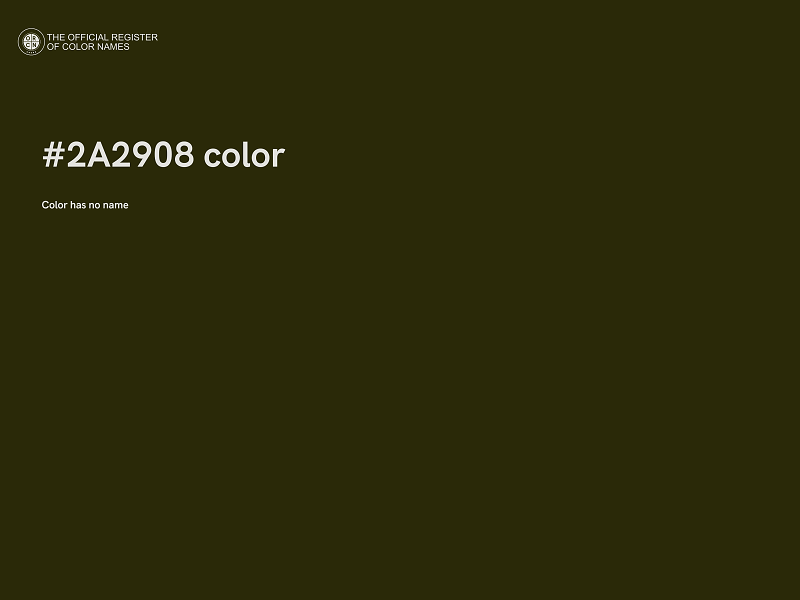 #2A2908 color image