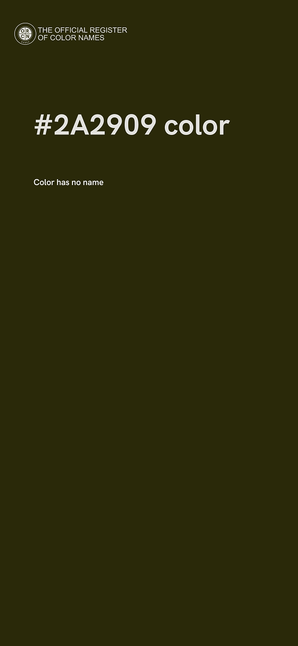 #2A2909 color image