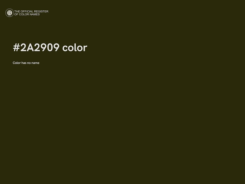 #2A2909 color image