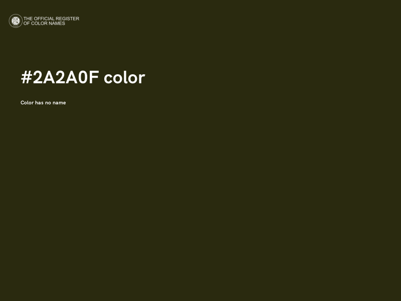 #2A2A0F color image