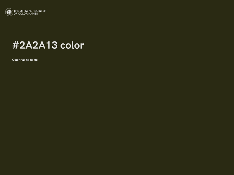 #2A2A13 color image