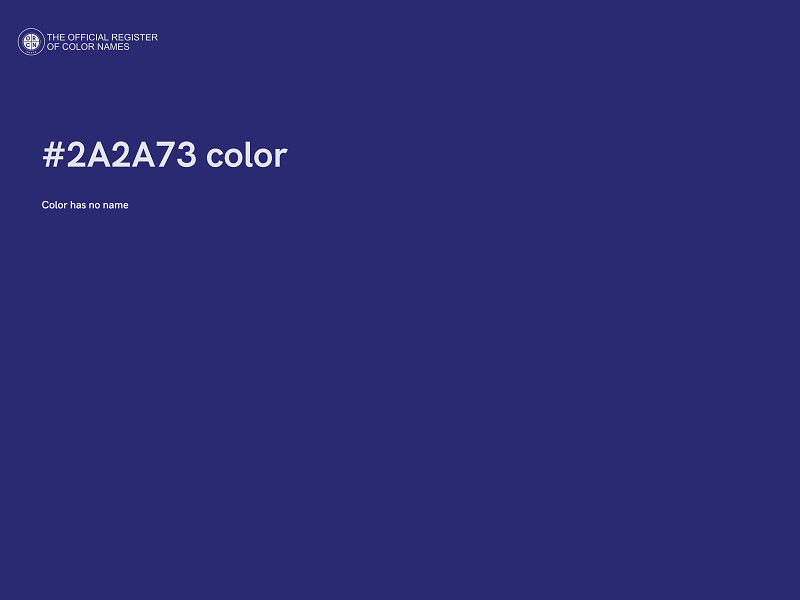 #2A2A73 color image