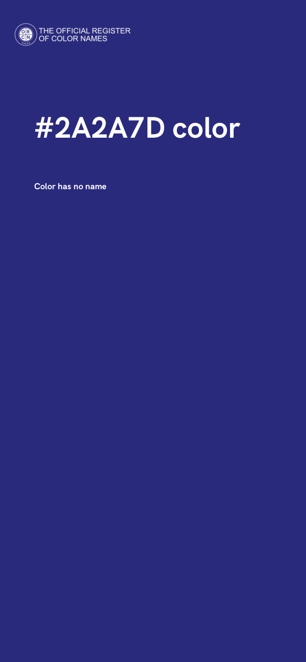 #2A2A7D color image