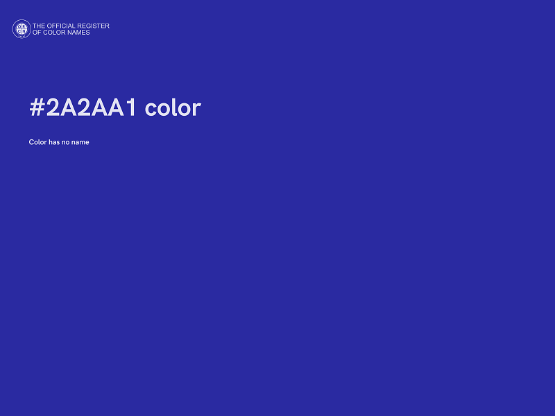 #2A2AA1 color image