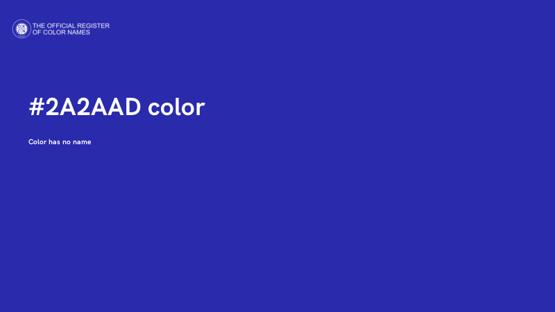 #2A2AAD color image
