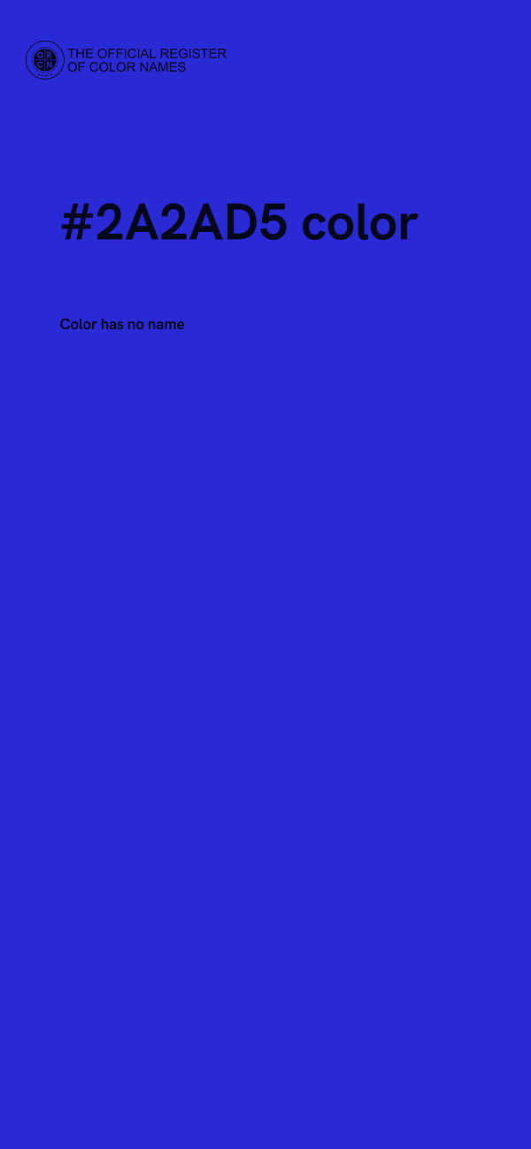 #2A2AD5 color image