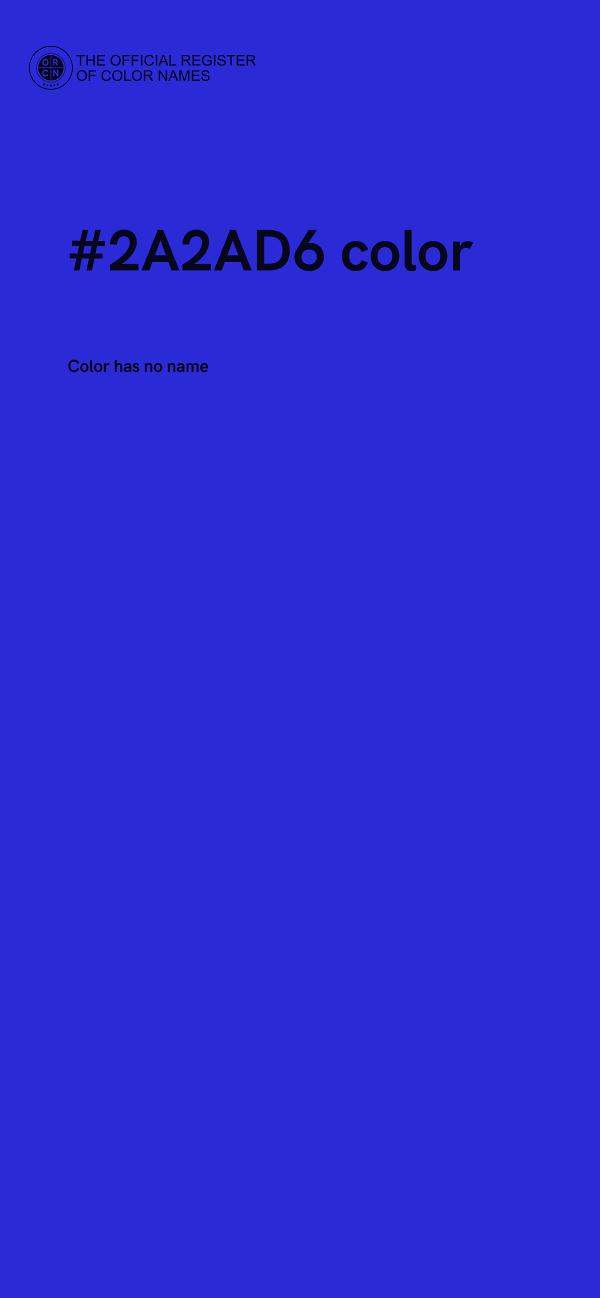 #2A2AD6 color image