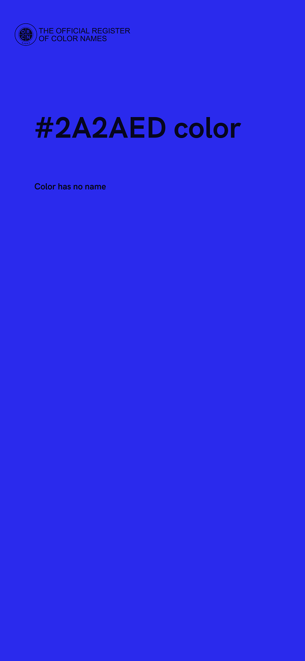 #2A2AED color image