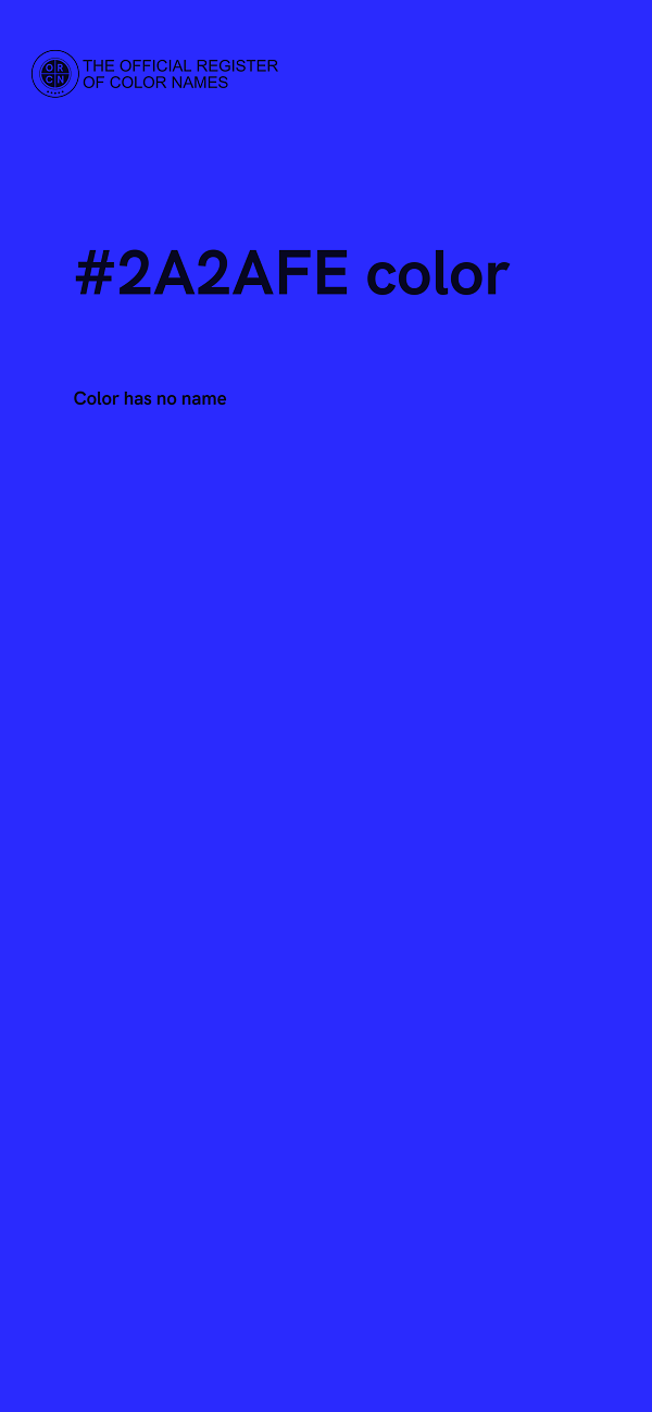 #2A2AFE color image
