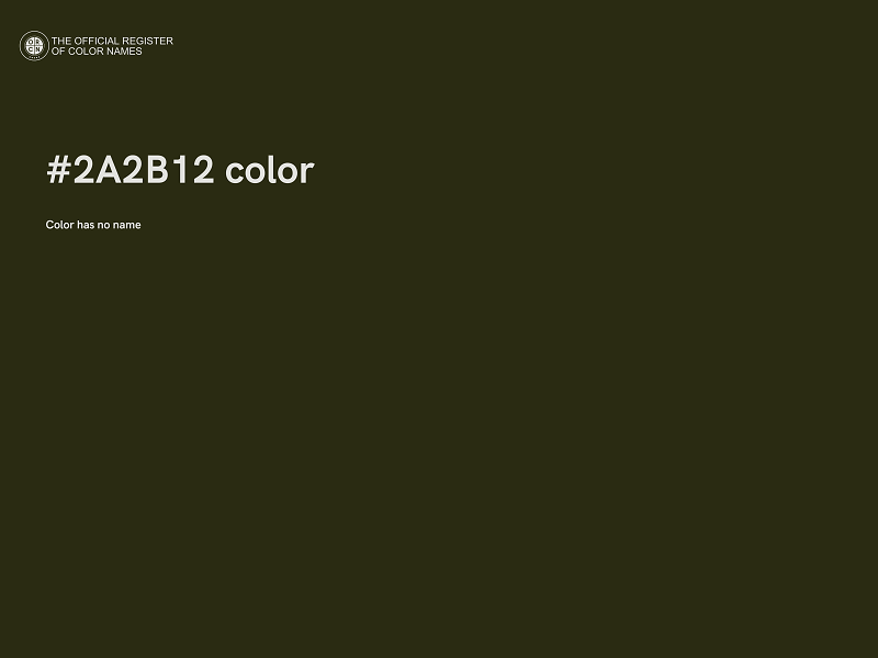 #2A2B12 color image