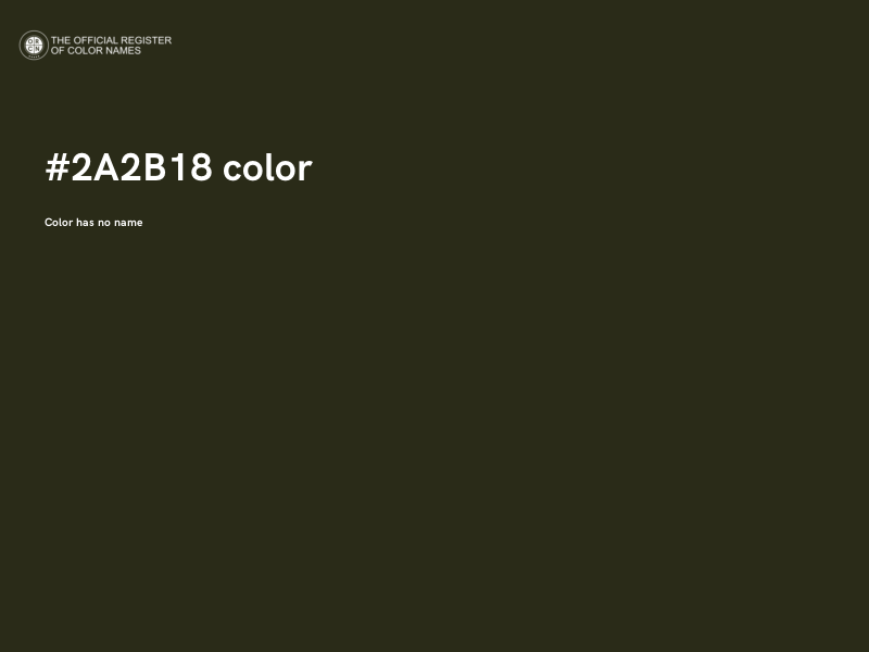 #2A2B18 color image