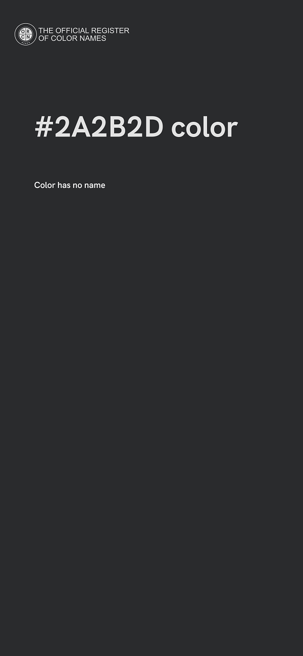 #2A2B2D color image