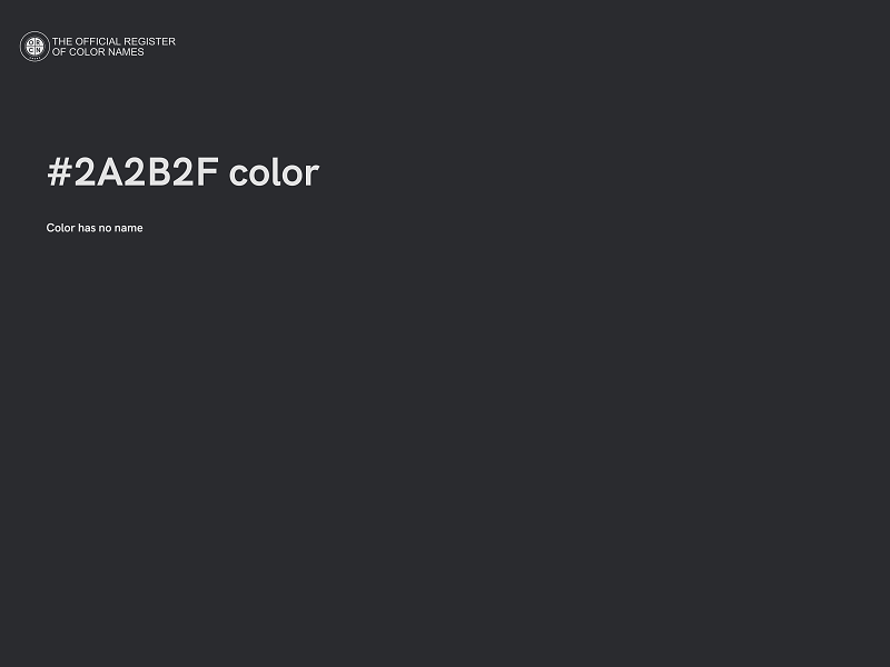 #2A2B2F color image
