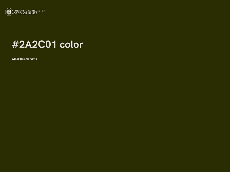 #2A2C01 color image