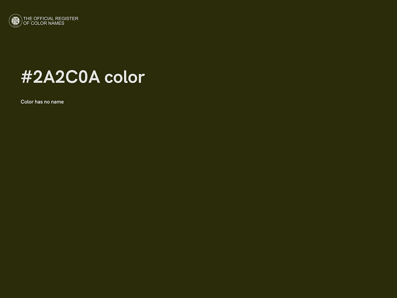 #2A2C0A color image