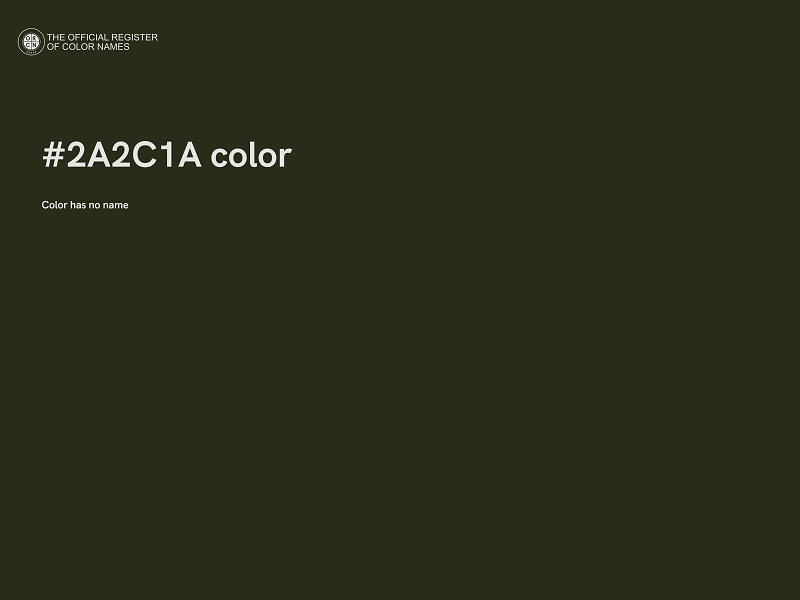 #2A2C1A color image