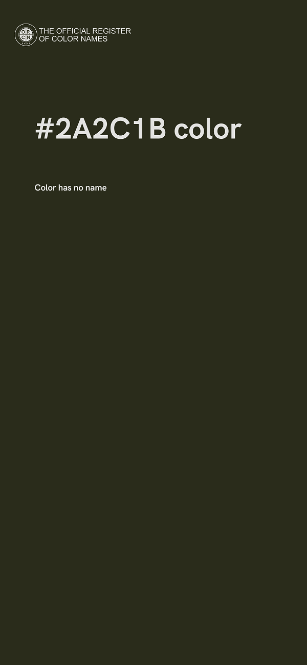 #2A2C1B color image