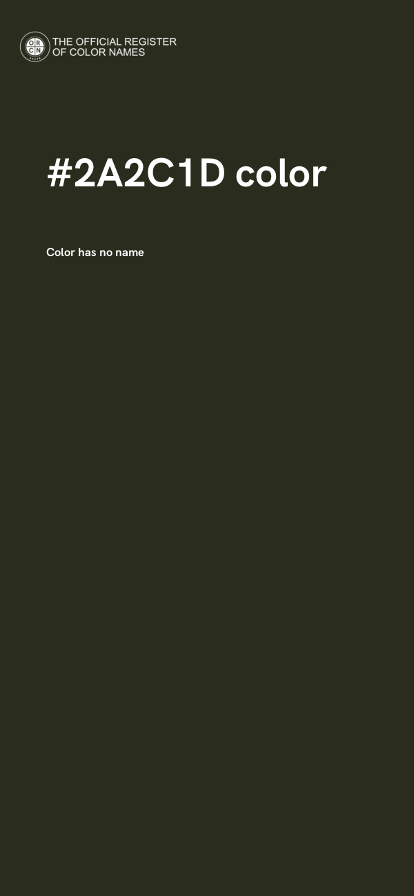 #2A2C1D color image