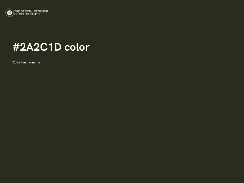 #2A2C1D color image