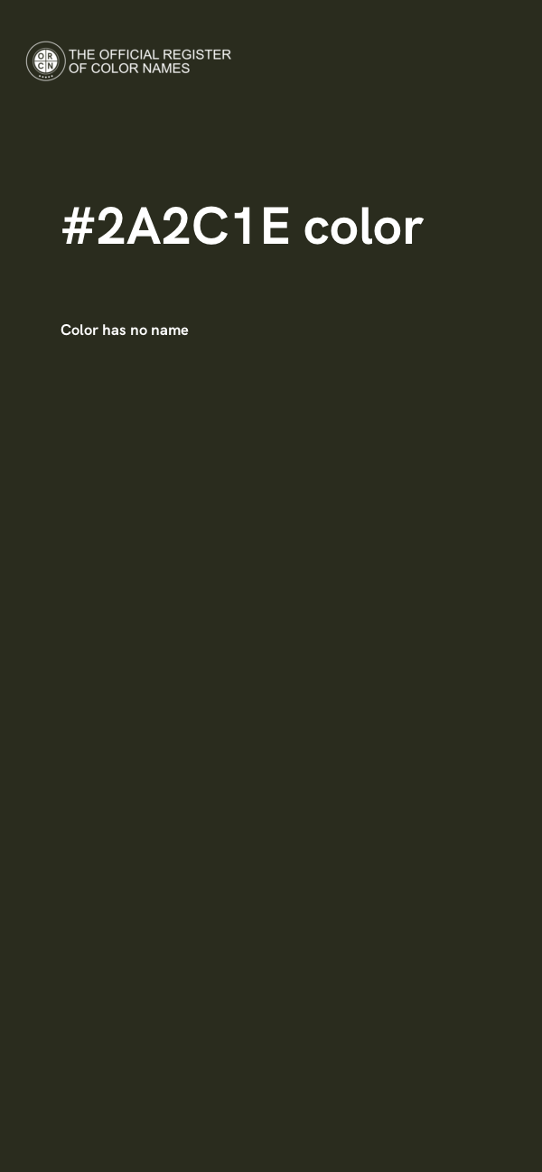 #2A2C1E color image