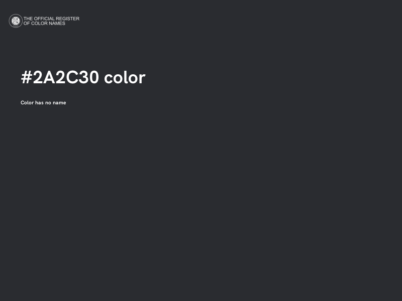 #2A2C30 color image