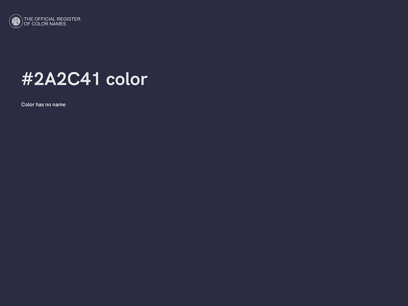 #2A2C41 color image