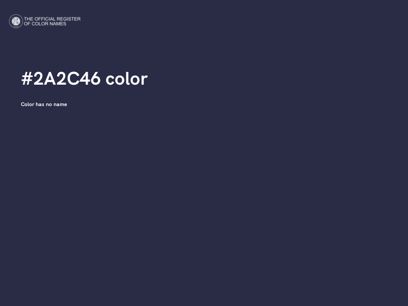 #2A2C46 color image