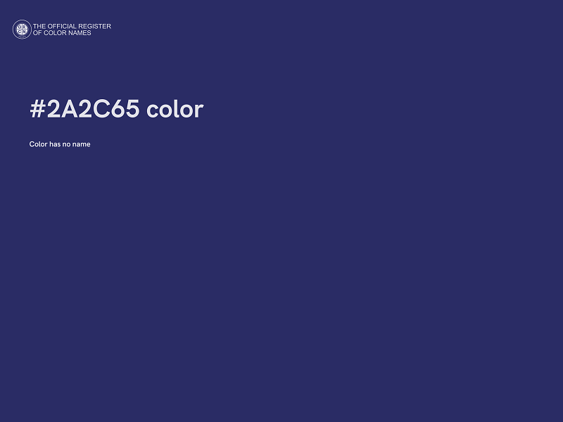 #2A2C65 color image