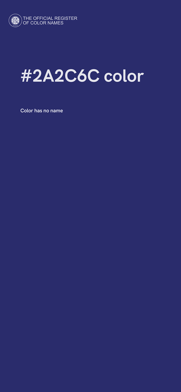 #2A2C6C color image