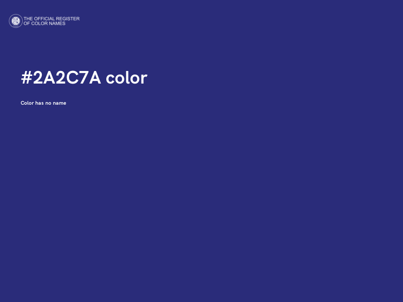 #2A2C7A color image