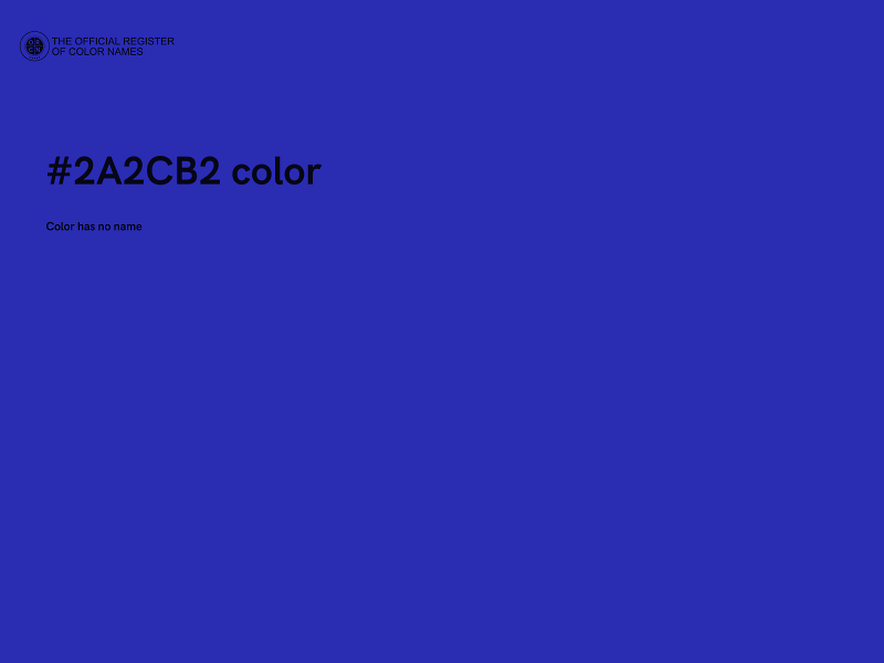 #2A2CB2 color image