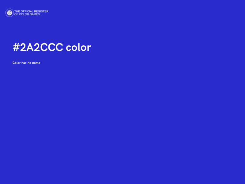 #2A2CCC color image