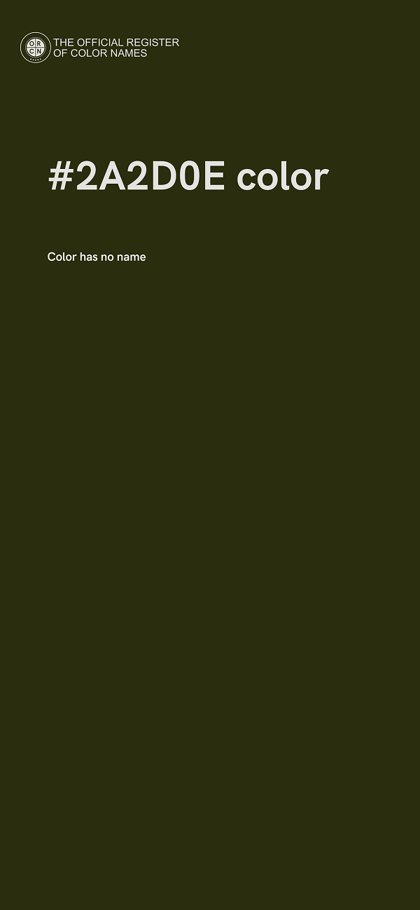 #2A2D0E color image