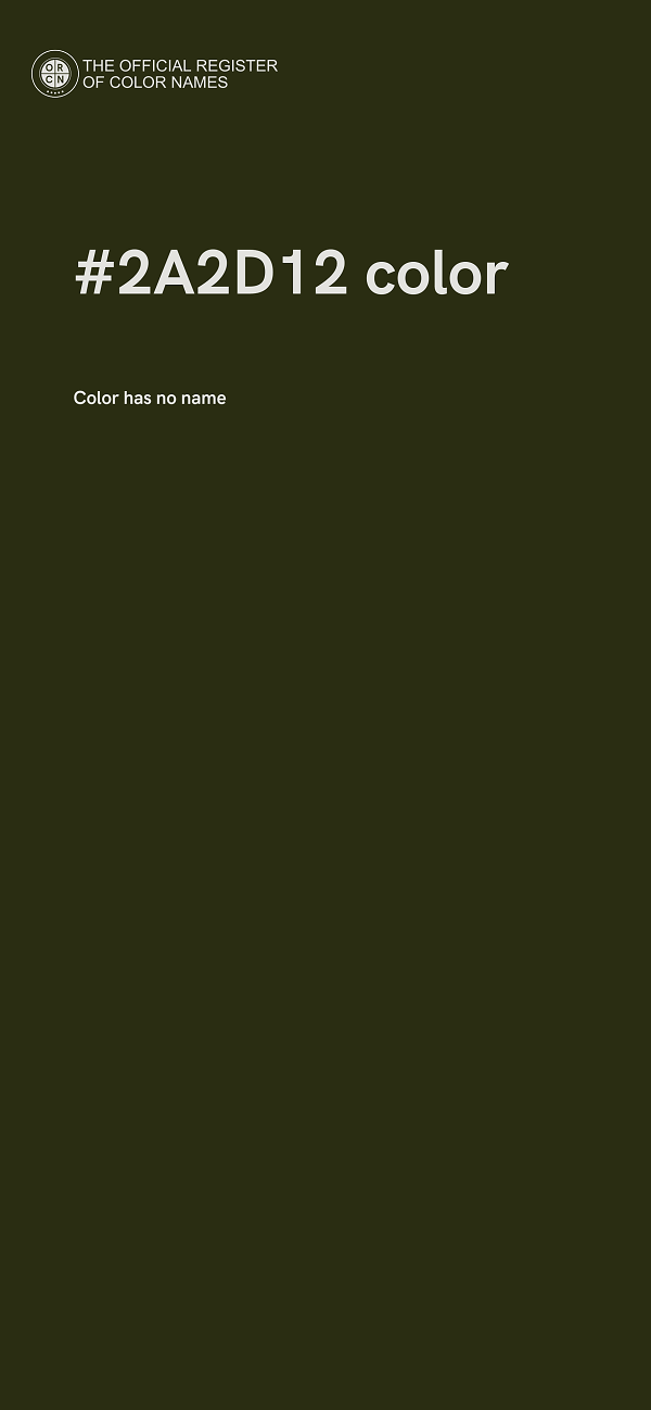 #2A2D12 color image