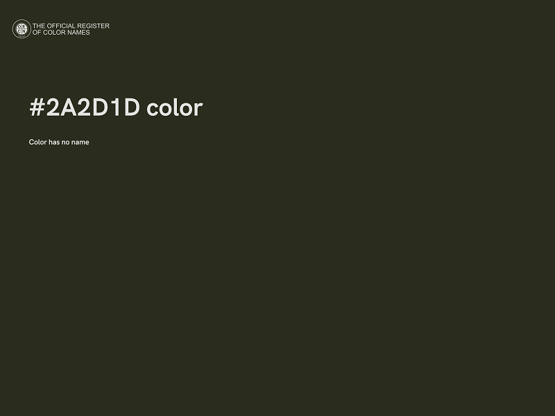 #2A2D1D color image