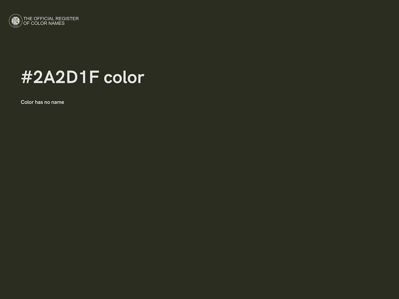 #2A2D1F color image