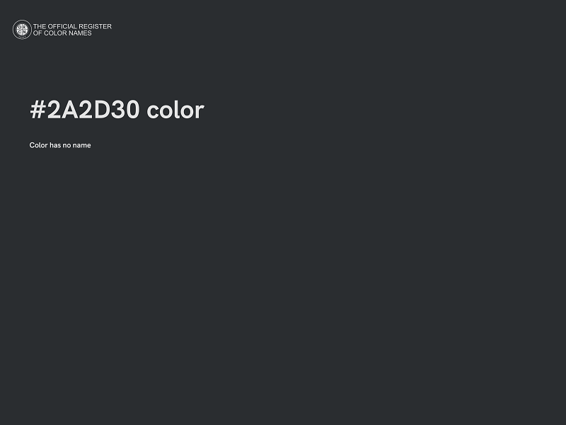 #2A2D30 color image