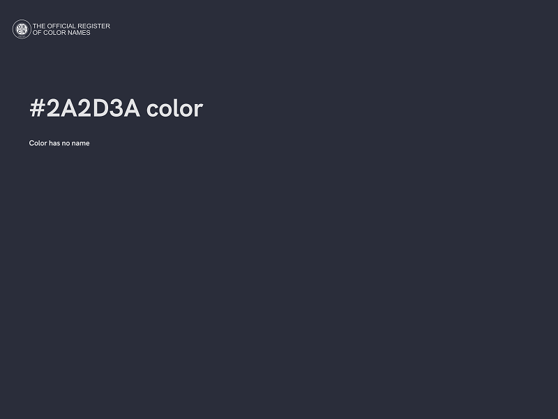#2A2D3A color image