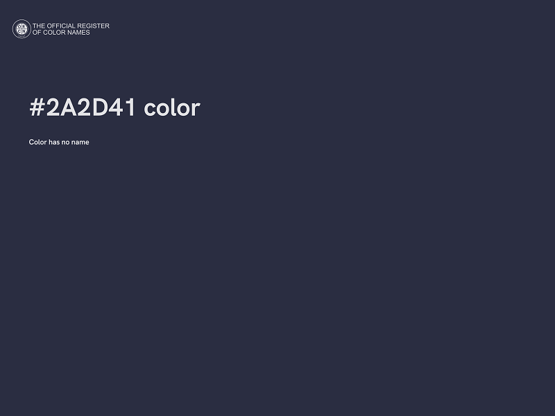 #2A2D41 color image