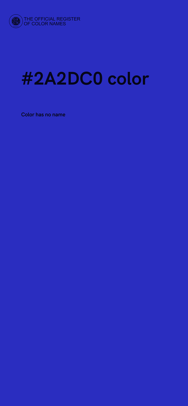 #2A2DC0 color image
