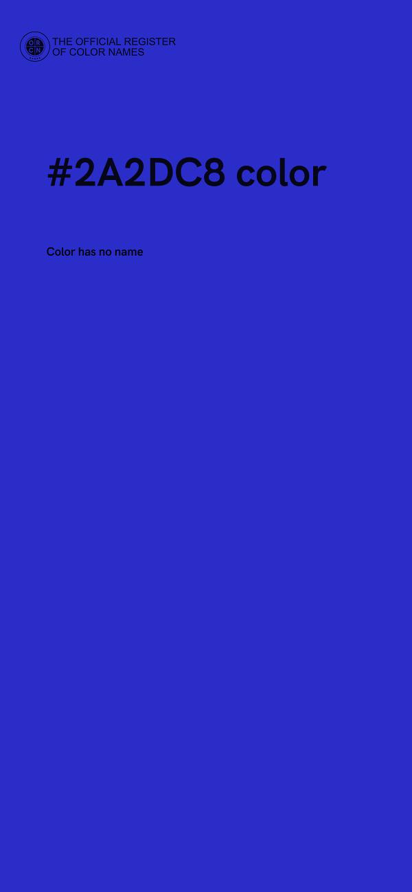#2A2DC8 color image